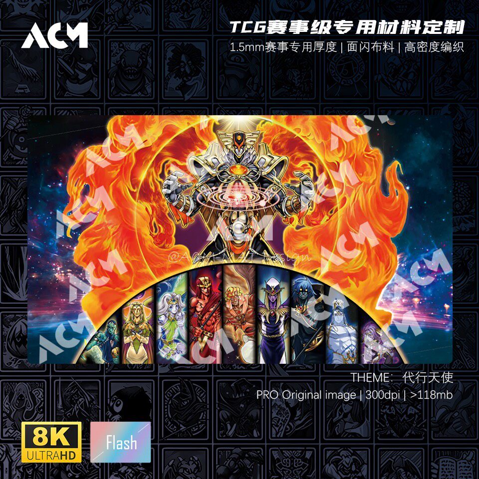 Board Game Yugioh - 600x350mm Yu-Gi-Oh! Ajan Destesi Oyun Matı