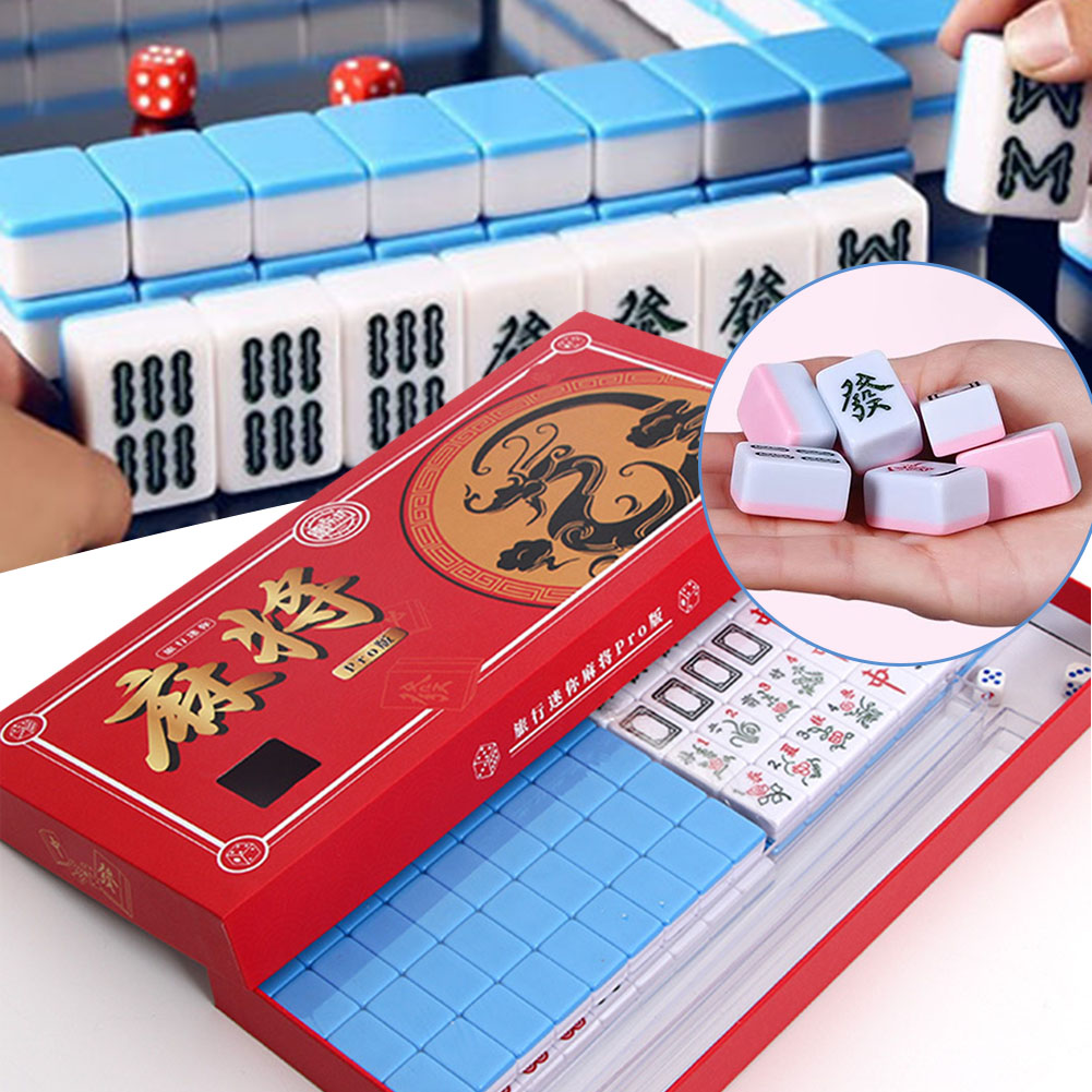 Board Game Pdf - Taşınabilir Seyahat Mini Mahjong Seti Seyahat