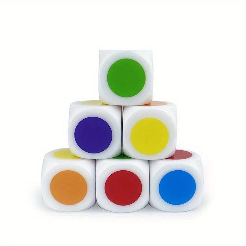 Board Game Yahtzee - 10 Adet Çok Renkli 6 Taraflı