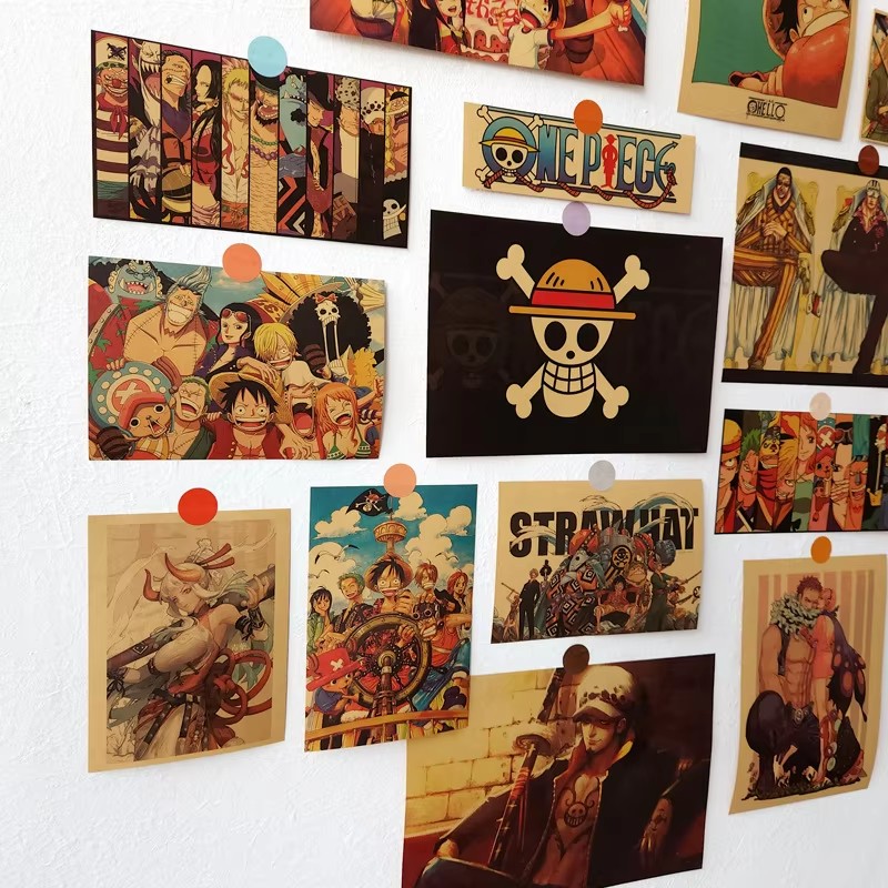 Board Game Pirates - 21 adet Anime tek parça Vintage