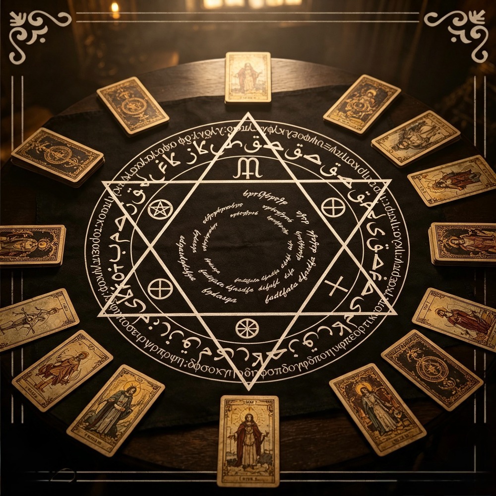 49cm Kare Tarot Masa Örtüsü, S - Board Game Vintage incelemesi ve fiyatı